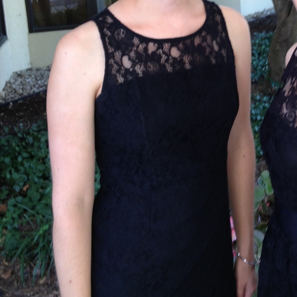 Banana Republic Black Lace Shift LBD
